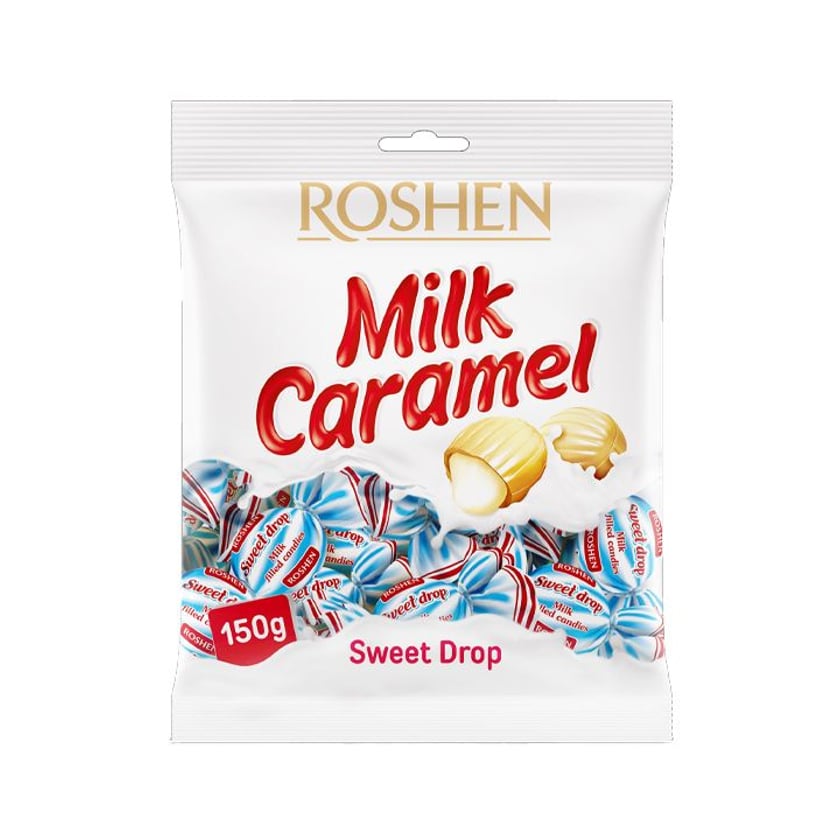 Roshen Sweet Drop Καραμέλες με Γέμιση Γάλακτος 150g