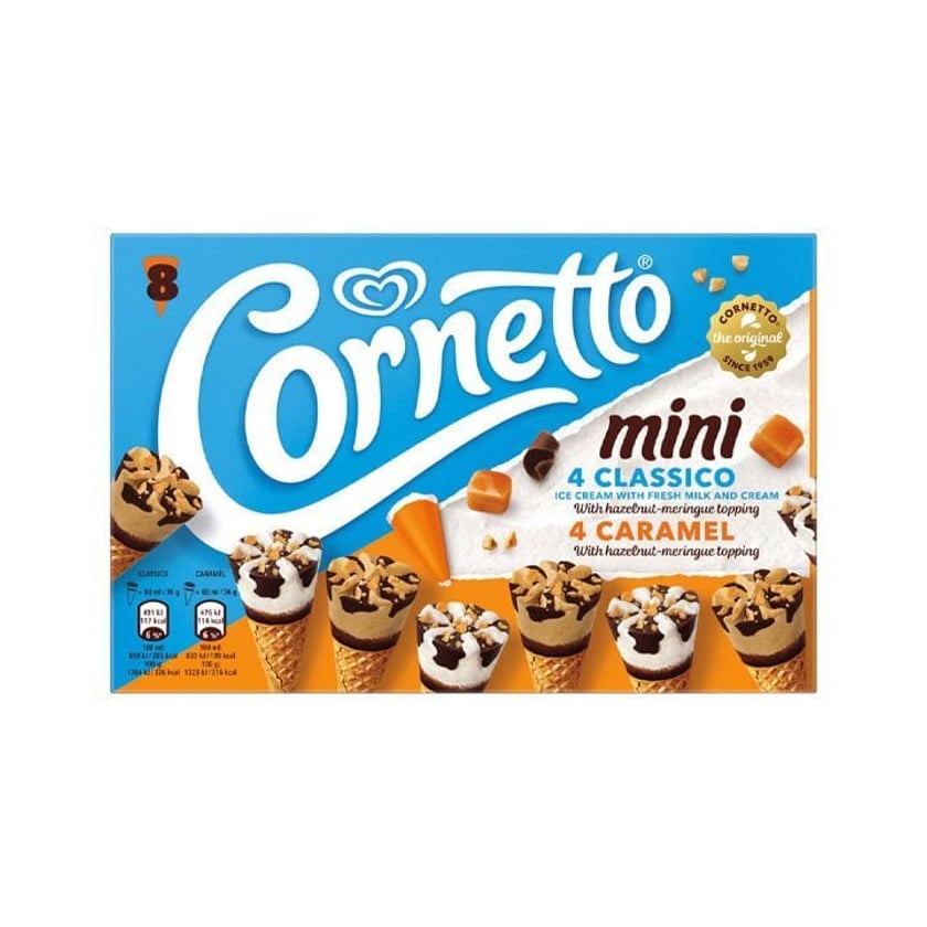 Algida Cornetto Παγωτό Car Mix 8x60ml