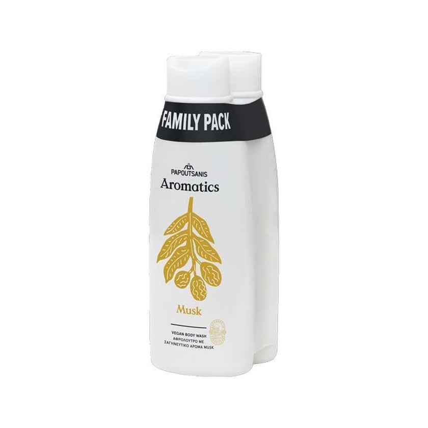 Papoutsanis Aromatics Αφρόλουτρο Musk 2x650ml