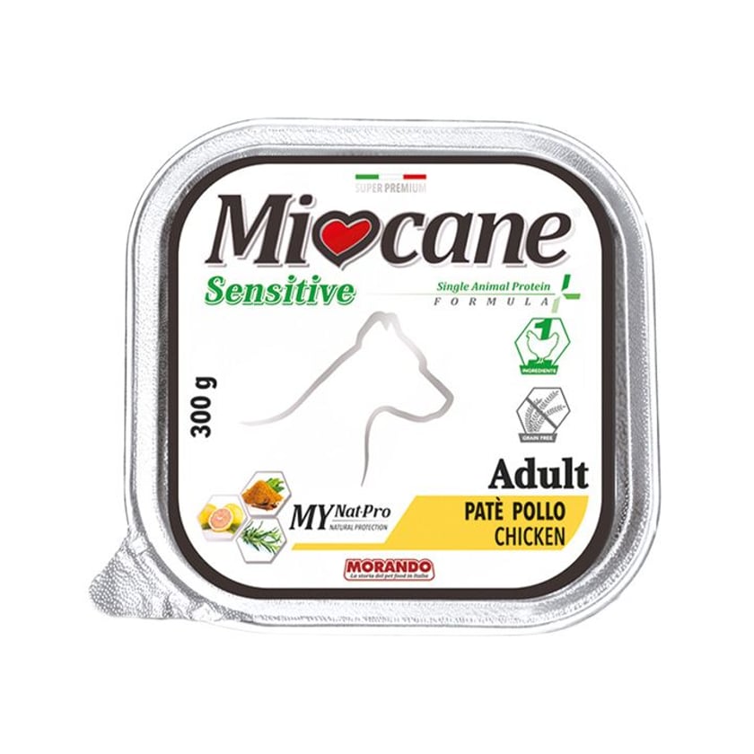 Miocane Sensitive Adult Υγρή Τροφή για Σκύλους Πατέ με Κοτόπουλο 300g