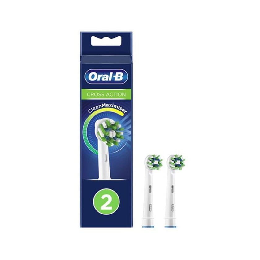 Oral-B Ανταλλακτικές Κεφαλές Ηλεκτρικής Οδοντόβουρτσας Cross Action Clean Maximiser 2τεμ