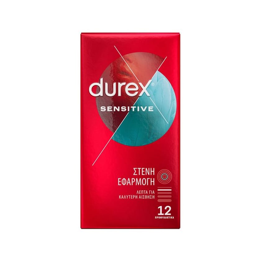 Durex Προφυλακτικά Sensitive Στενή Εφαρμογή 12τεμ