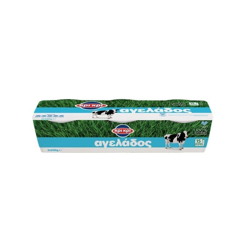 Kri Kri Cow Yoghurt 3.9% Fat 3x200g