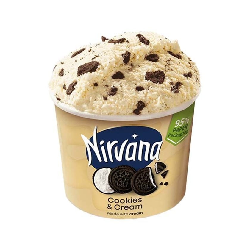 Nirvana Παγωτό Κύπελλο Cookies & Cream 150ml