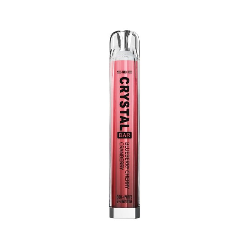 Crystal Bar Ηλεκτρονικό Τσιγάρο μιας Χρήσης Blueberry Cherry Cranberry 20mg 2ml 600 Puffs
