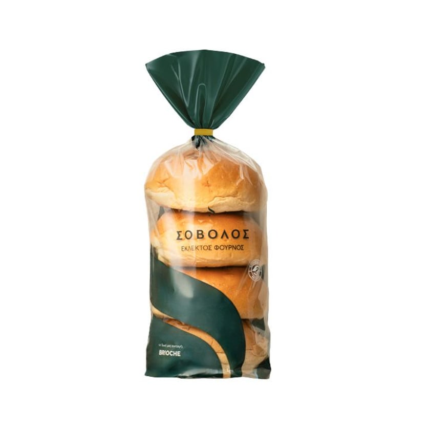 Σόβολος Ψωμάκια Brioche Large 4x90g