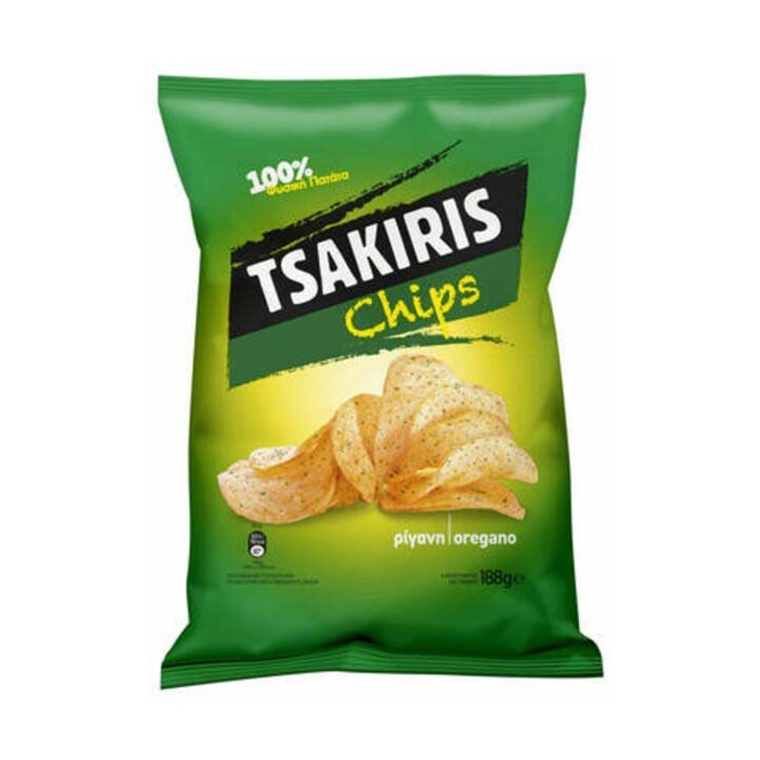 Tsakiris Πατατάκια Ρίγανη 188g