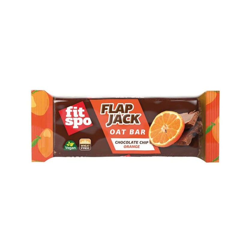 Fit Spo Flapjack Μπάρα Bρώμης Σοκολάτα & Πορτοκάλι 90g