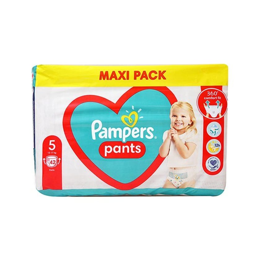 Pampers Πάνες Βρακάκι Maxi Νο5 12-17kg 42τεμ