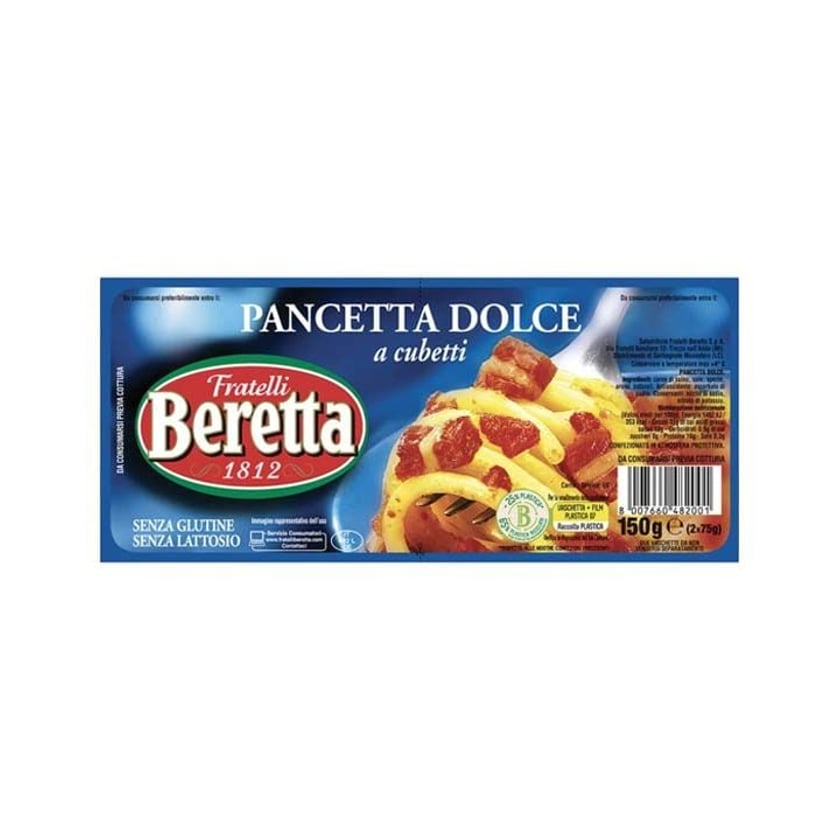 Fratelli Beretta Χοιρινή Πανσέτα σε Κύβους Χωρίς Γλουτένη 2x75g