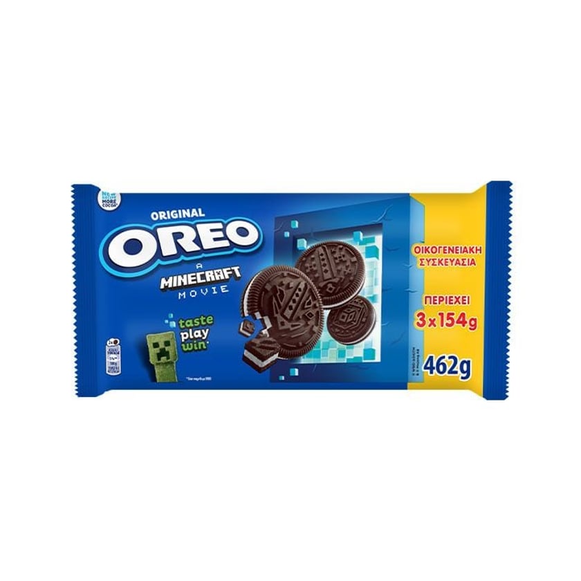 Oreo Minecraft Μπισκότα Βανίλια 3x154g