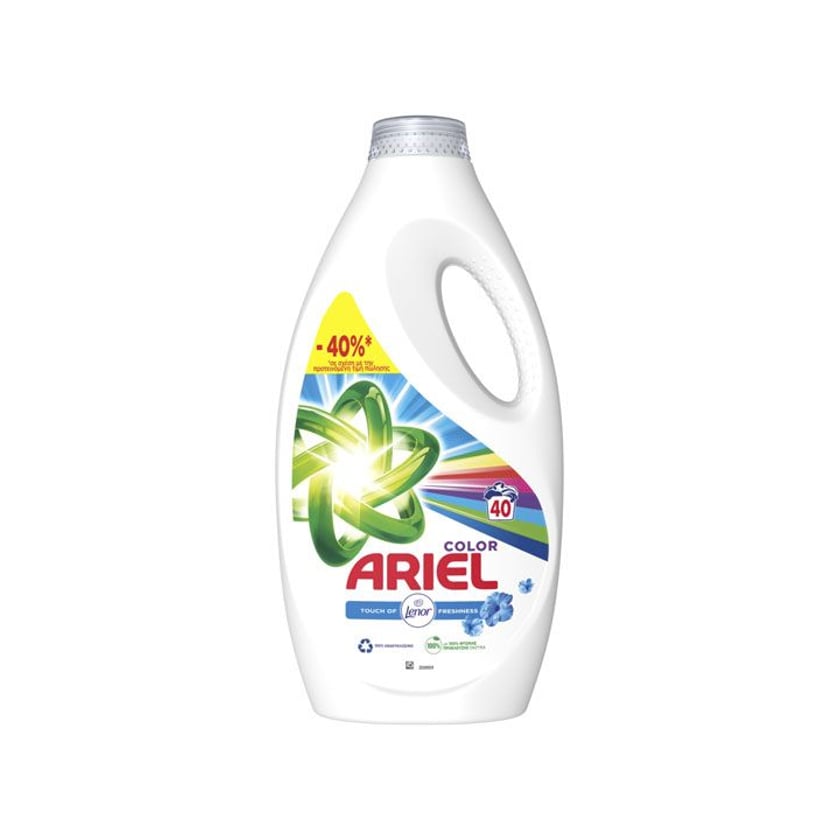 Ariel Υγρό Απορρυπαντικό Πλυντηρίου Ρούχων Color 40μεζ 2200ml -40%