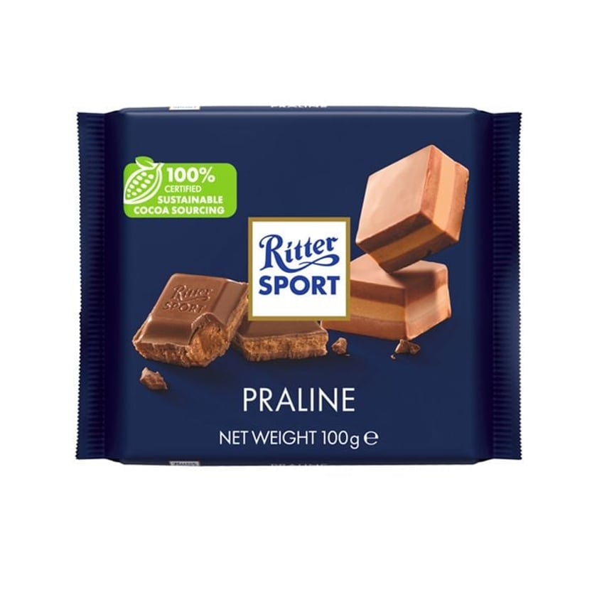 Ritter Sport Σοκολάτα Γάλακτος με Πραλίνα 100g