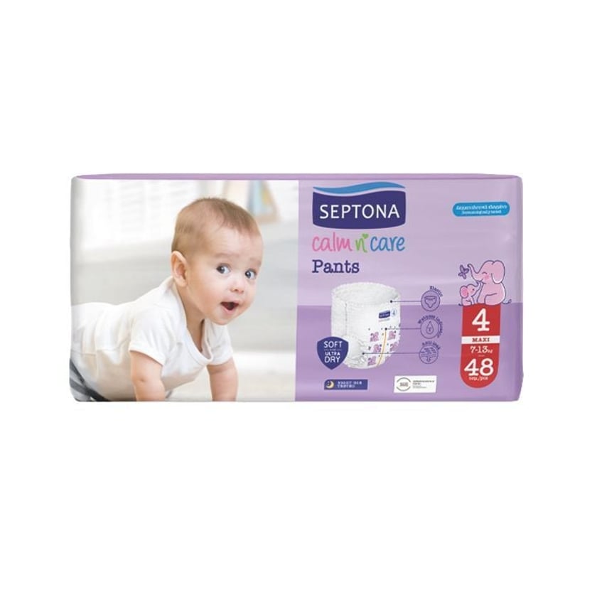 Septona Calm n Care Πάνες Maxi No 4 (7-13kg) 48τεμ