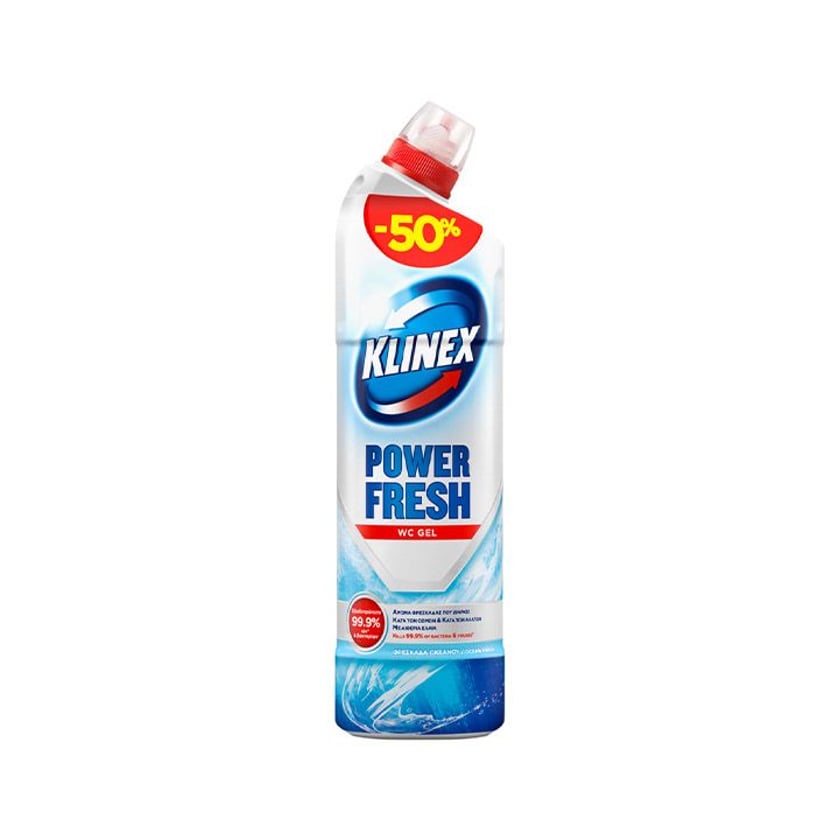 Klinex WC Gel Φρεσκάδα Ωκεανού 750ml -50%