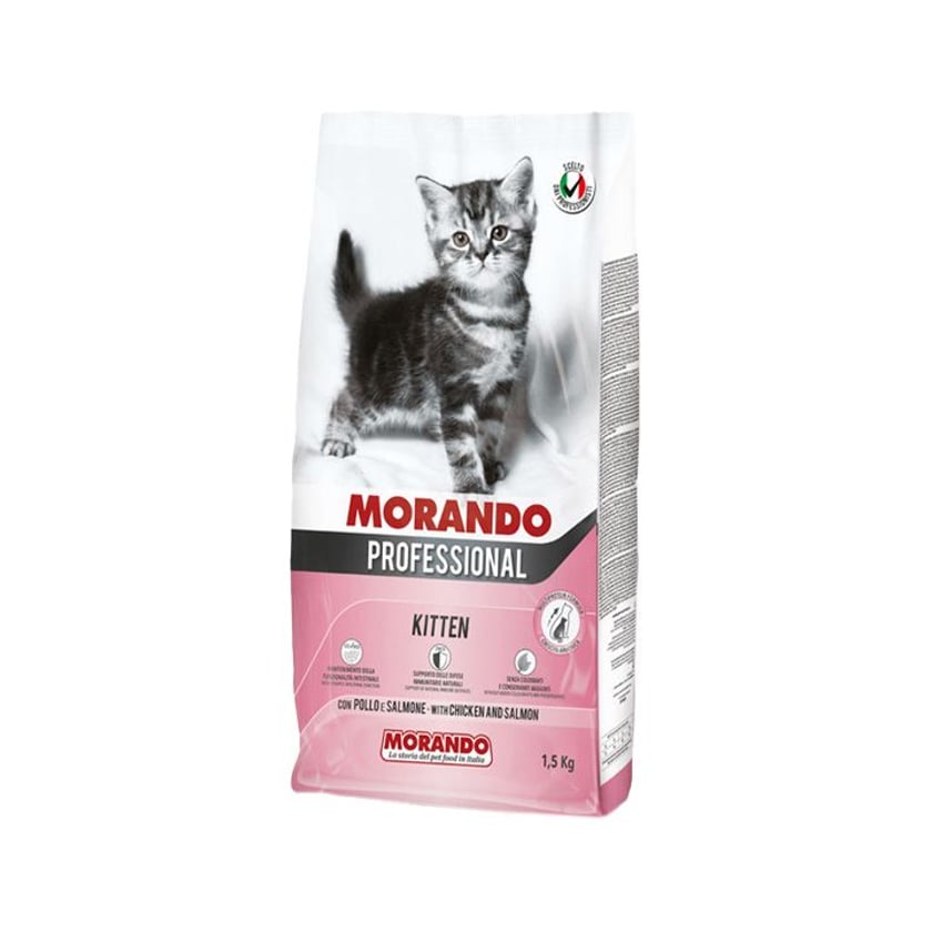 Morando Professional Kitten Dry Cat Food With Chicken & Salmon 1.5kg