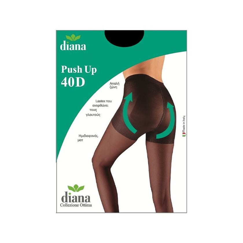 Diana Push Up Καλσόν XLarge Μαύρο 40Den 1τεμ