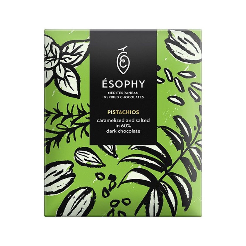 Esophy Σοκολάτα Υγείας με Αλατισμένα & Καραμελωμένα Φυστίκια 50g