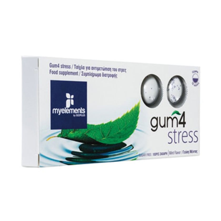Isoplus Τσίχλες Gum4 Stress Μέντα 17g