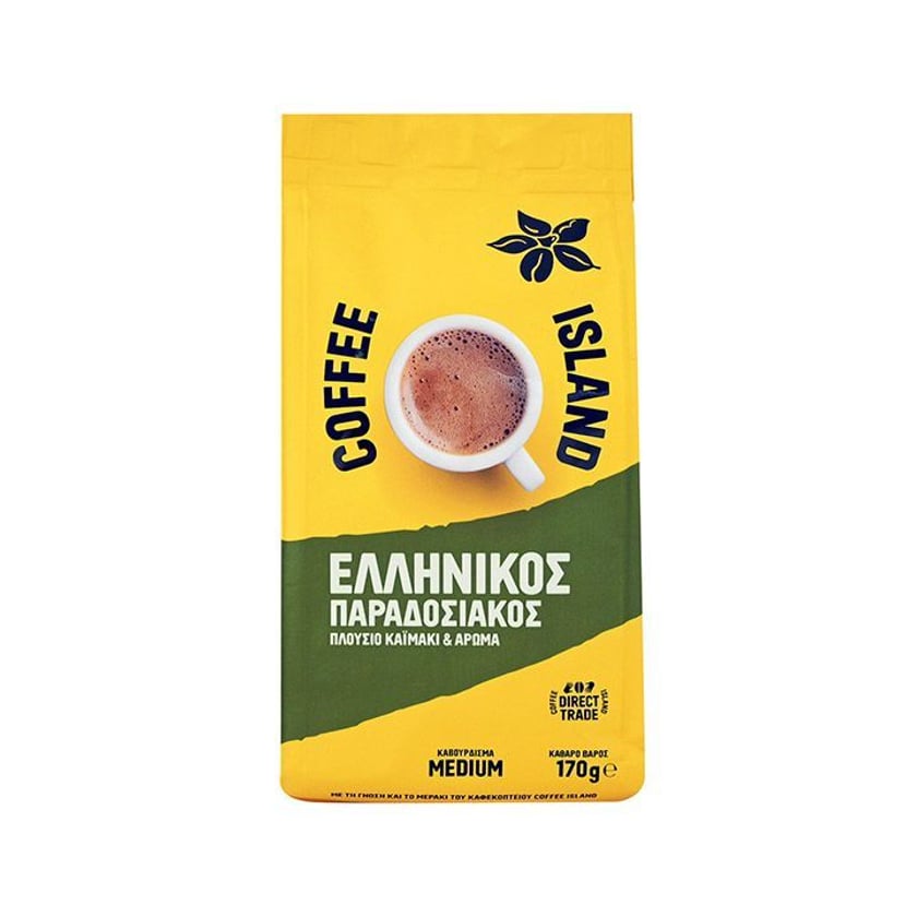 Coffee Island Ελληνικός Καφές Παραδοσιακός Αλεσμένος 170g