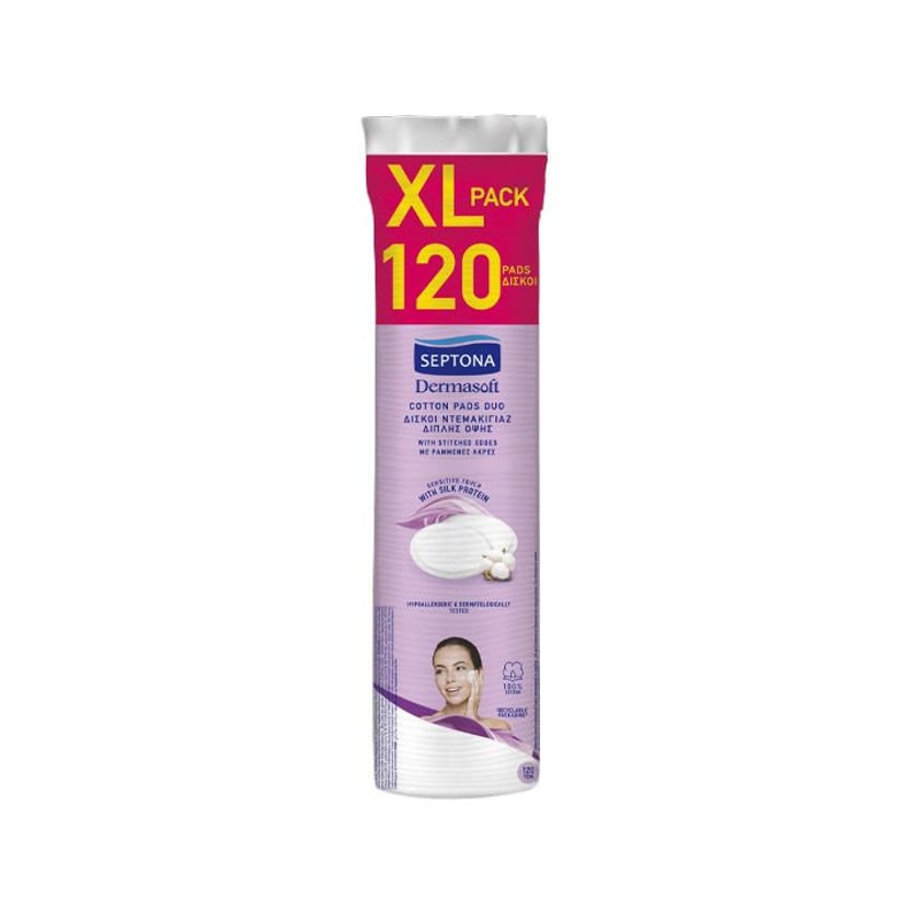 Septona Daily Clean Δίσκοι Ντεμακιγιάζ Διπλής Όψης 120τεμ