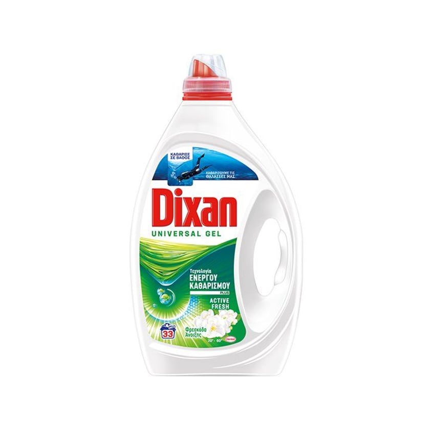 Dixan Gel Laundry Detergent Spring Freshness 33 Washes 1.65l