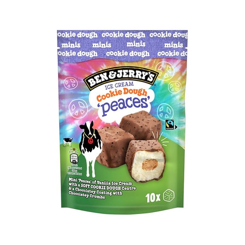 Ben & Jerry's Παγωτό Peaces Cookie Dough 10x6ml 465ml
