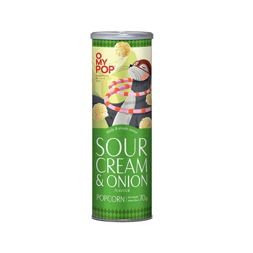 O My Pop Popcorn με Γεύση Sour Cream & Κρεμμύδι 70g