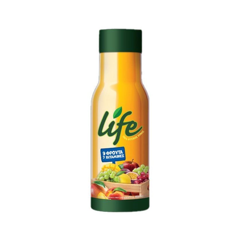 Life Super Φρούτα Χυμός 9 Φρούτα 400ml