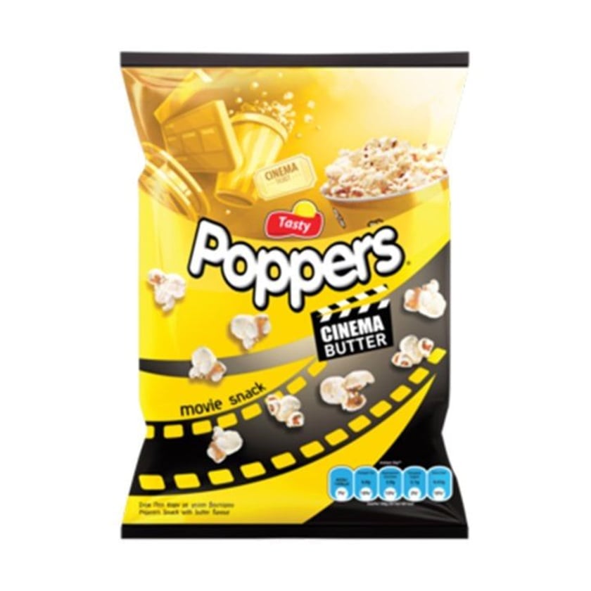 Tasty Poppers Butter Popcorn 75g