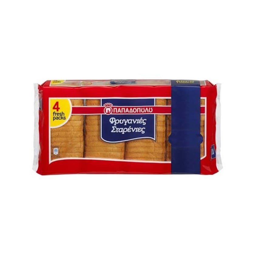 Papadopoulou Wheat Rusks 4x127.5g