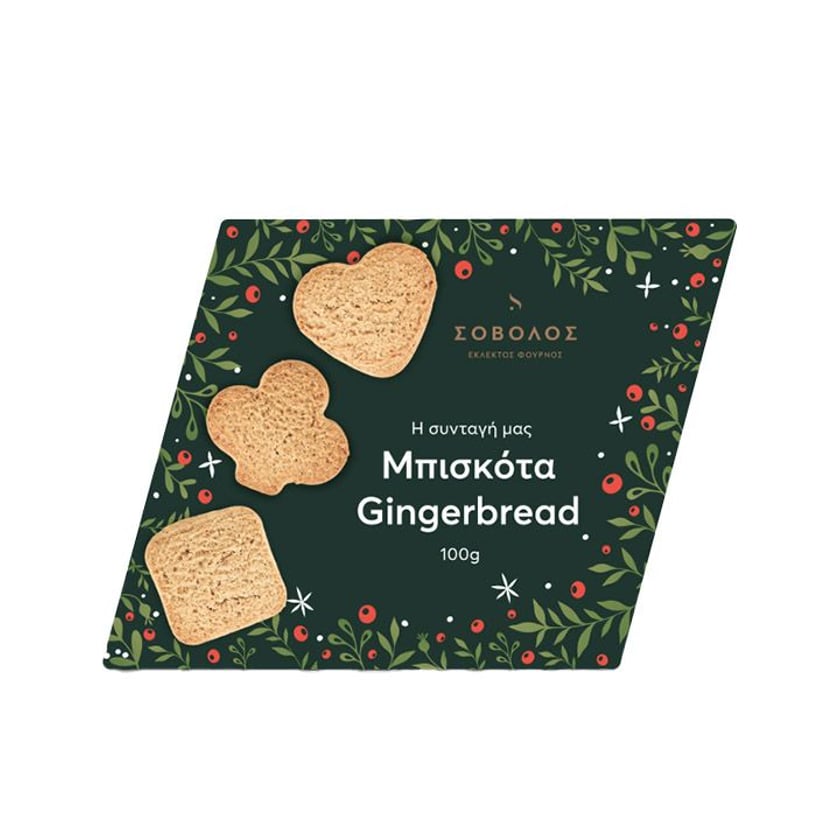 Σόβολος Μπισκότα Gingerbread 100g
