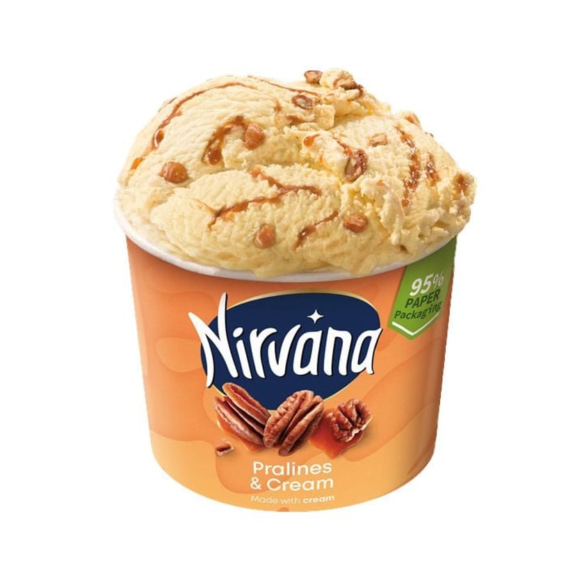 Nirvana Παγωτό Κύπελλο Pralines & Cream 150ml