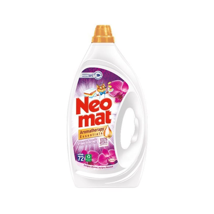 Neomat Aromatherapy Liquid Laundry Detergent Malaisian Orchid 72 Washes 3.24l