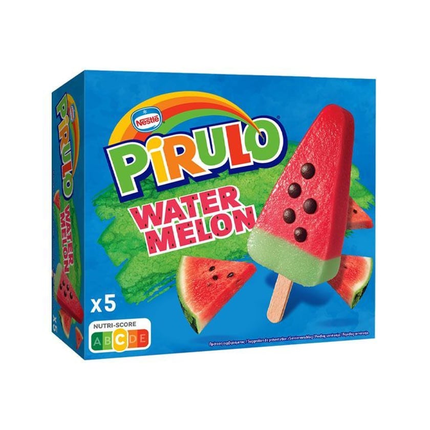 Pirulo Παγωτό Ξυλάκι Καρπούζι 5x73ml