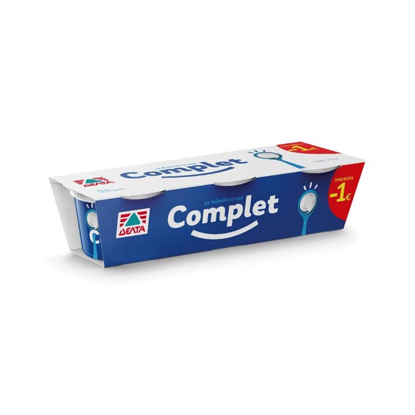 Δέλτα Complet Επιδόρπιο Γιαουρτιού 10% 3x190g -1€