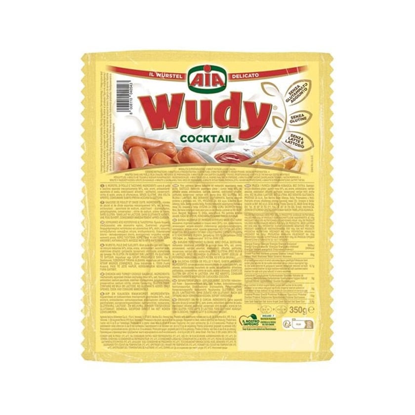 Aia Wudy Λουκάνικα Cocktail Μπουκιές Χωρίς Γλουτένη 350g