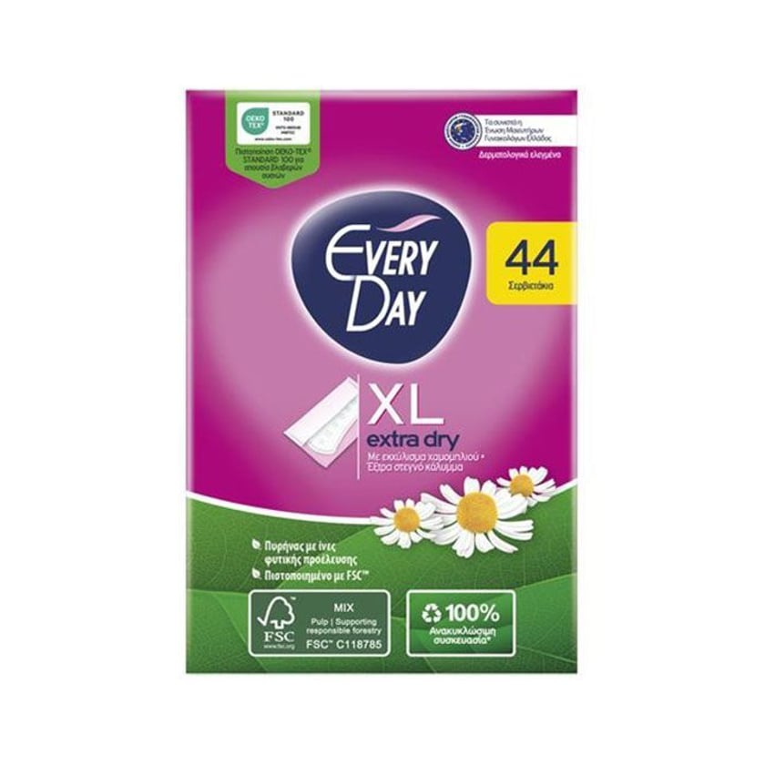 Everyday Σερβιετάκια Extra Dry XL 44τεμ