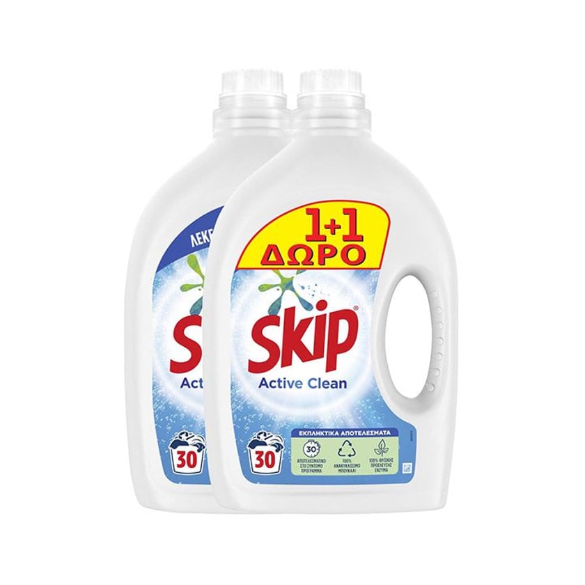 Skip Liquid Laundry Detergent 30 Washes 1.5l 1+1