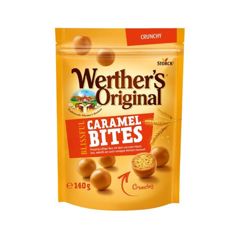 Werther's Original Caramel Bites Candies Crunchy 140g
