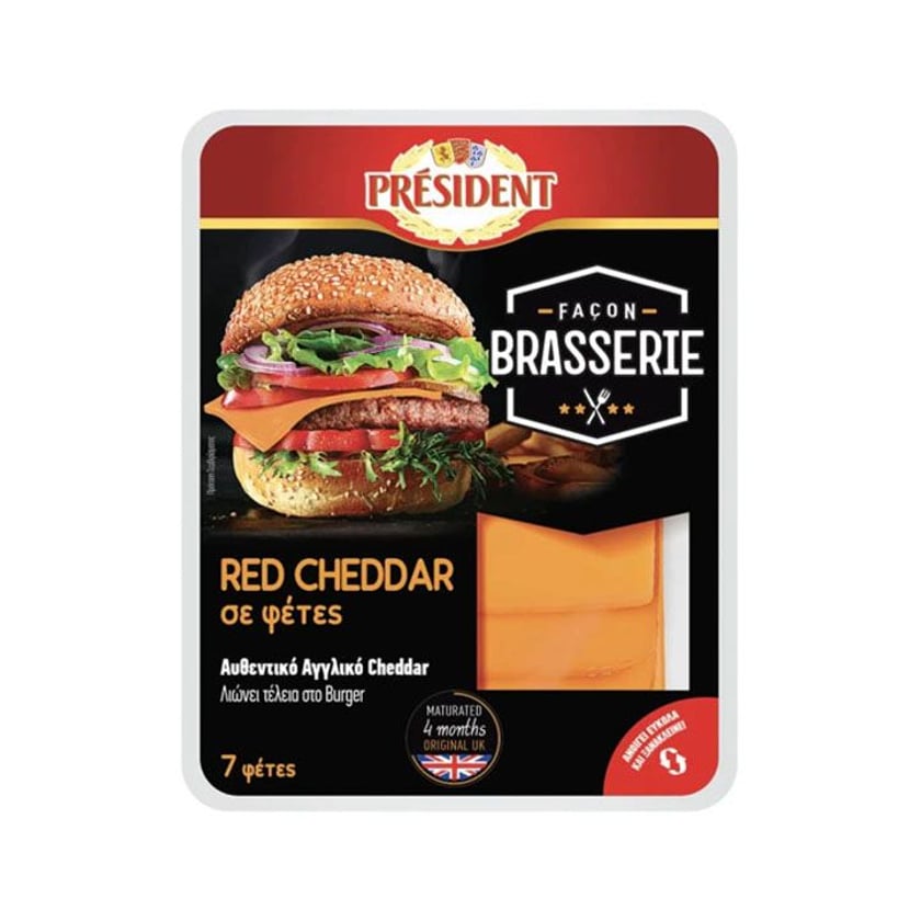 President Cheddar Αγγλίας σε Φέτες 140g
