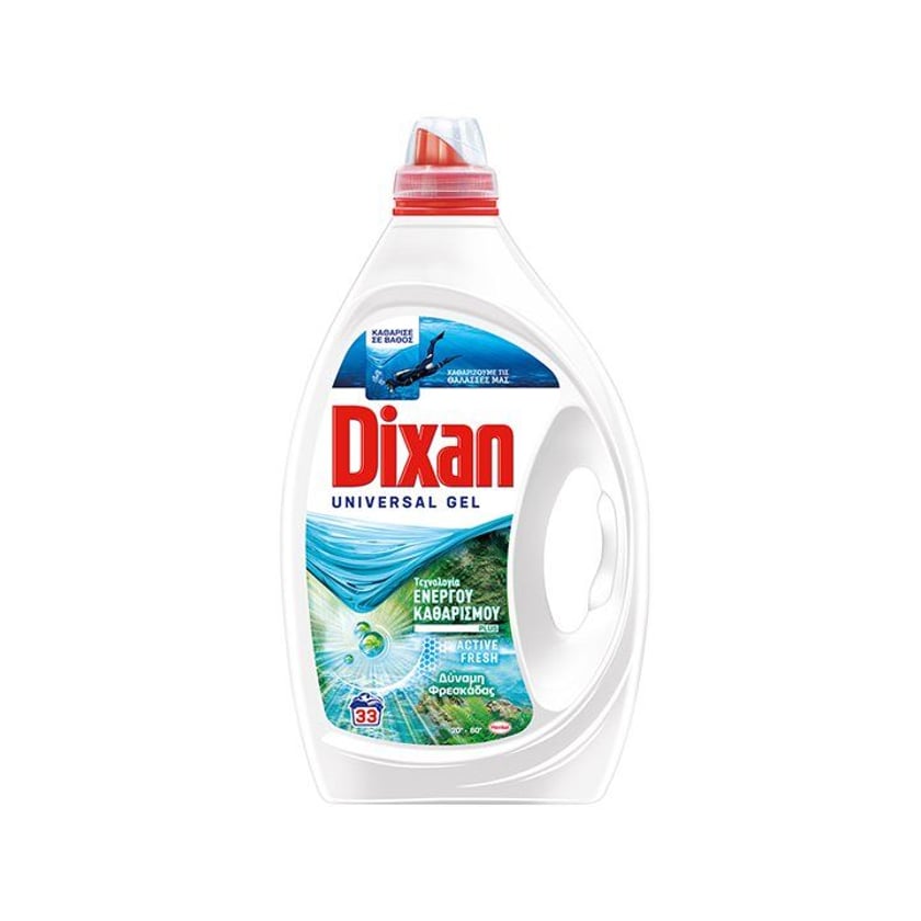 Dixan Gel Laundry Detergent Freshness Power 33 Washes 1.65l