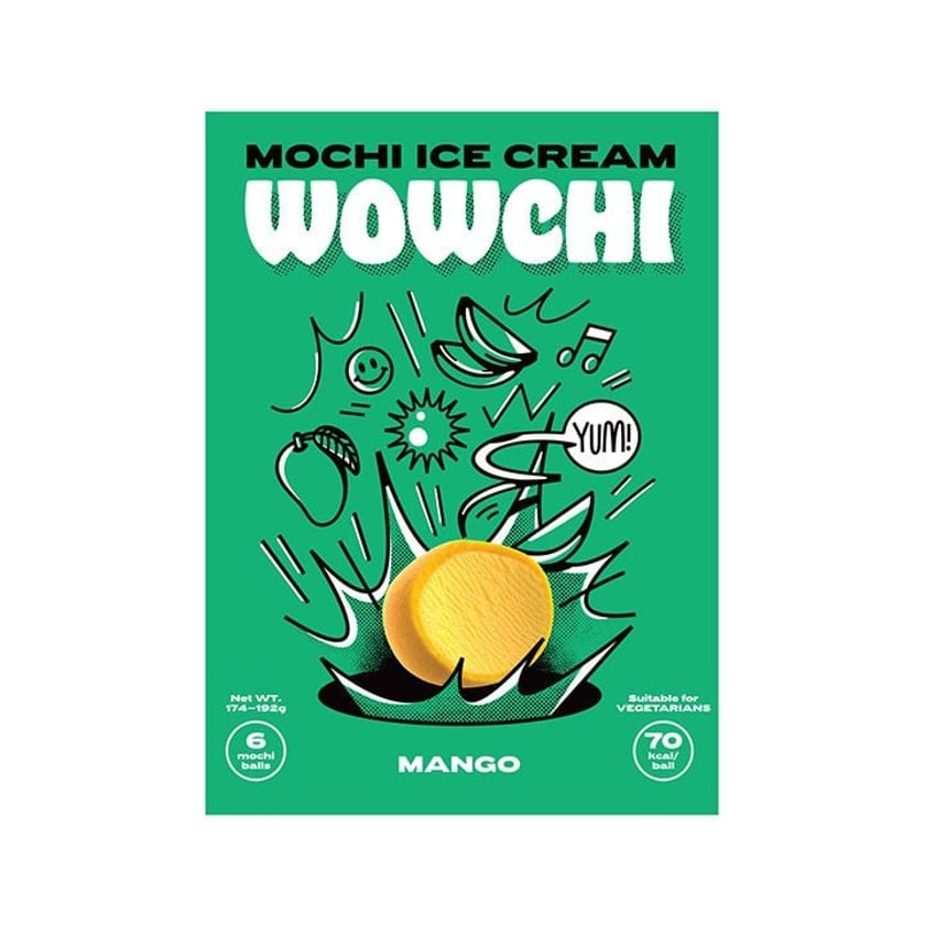 Wowchi Mochi Παγωτό Mango 174g