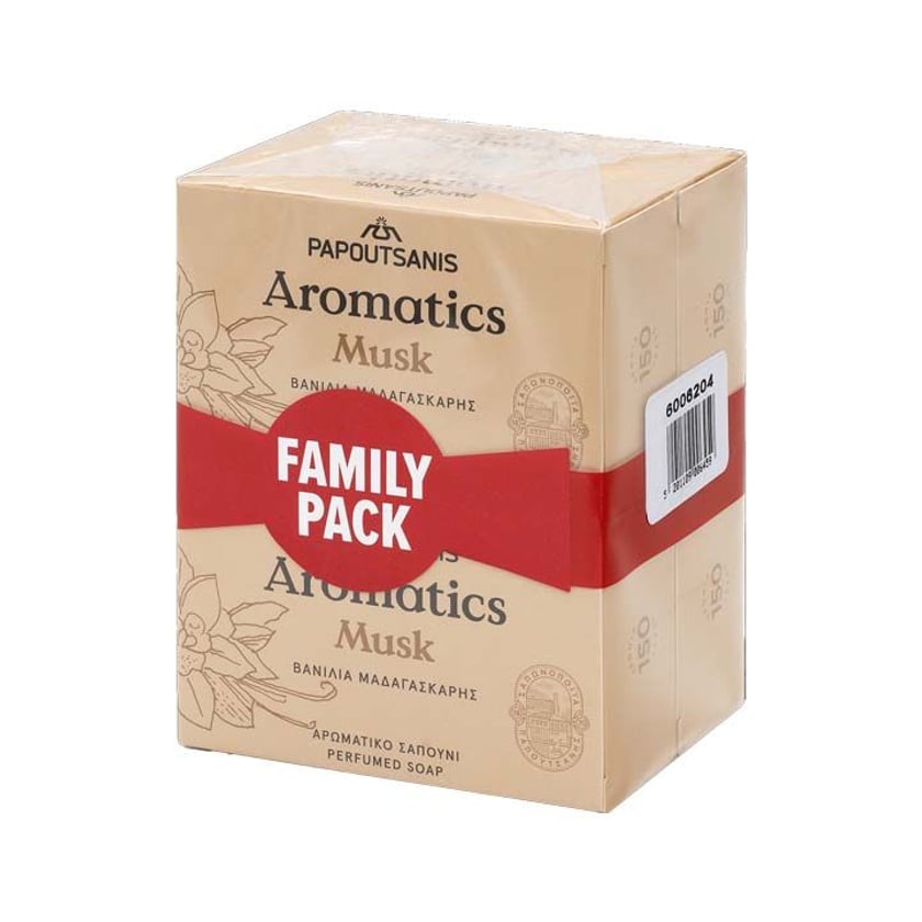 Papoutsanis Aromatics Σαπούνι Musk 4x100g