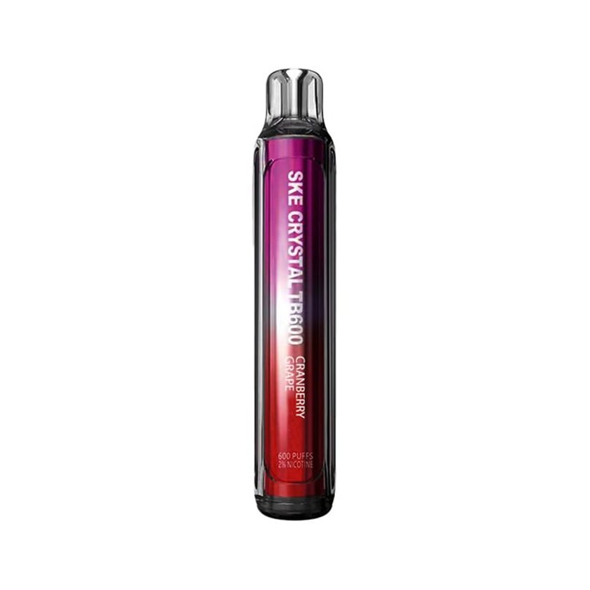 Crystal TB600 Ηλεκτρονικό Τσιγάρο μιας Χρήσης Cranberry Grape 20mg 2ml 600 Puffs