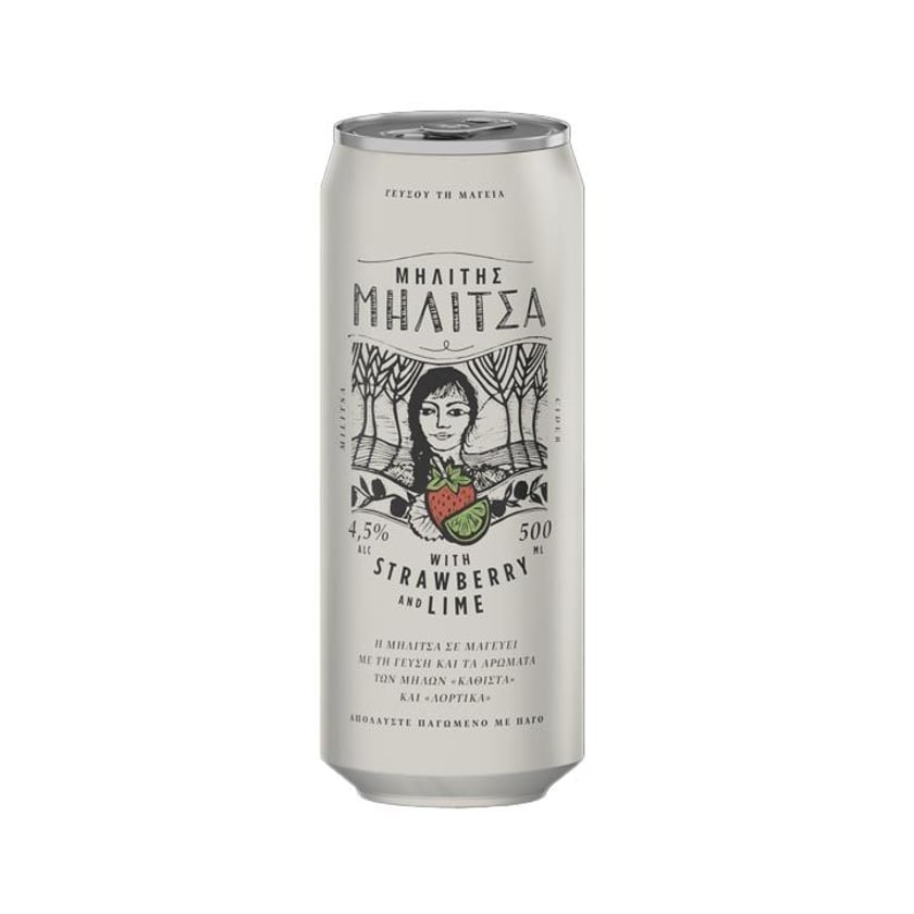 Μηλίτσα Μηλίτης Φράουλα & Lime Κουτί 500ml