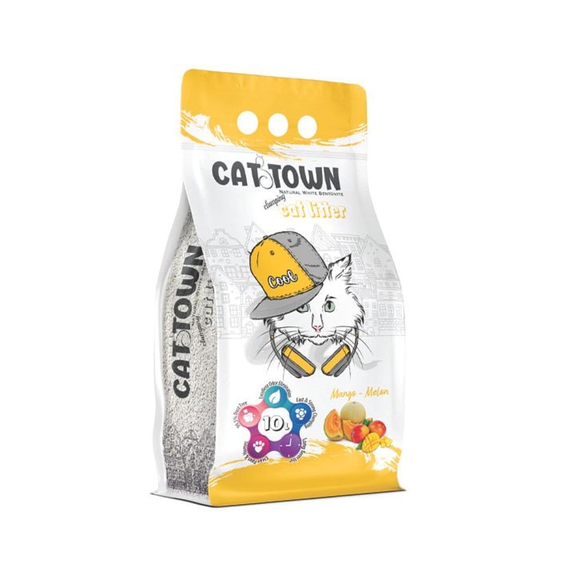 Cat Town Άμμος Υγιεινής για Γάτες Mango & Melon 10l