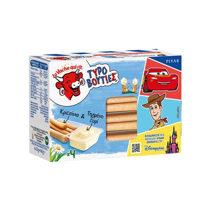 La Vache Qui Rit Τυροβουτιές με Κριτσίνια Pixar 140g