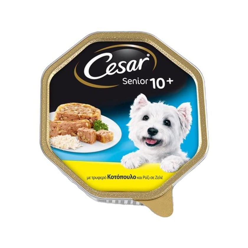 Cesar Senior Υγρή Τροφή για Σκύλους Κοτόπουλο & Ρύζι 150g