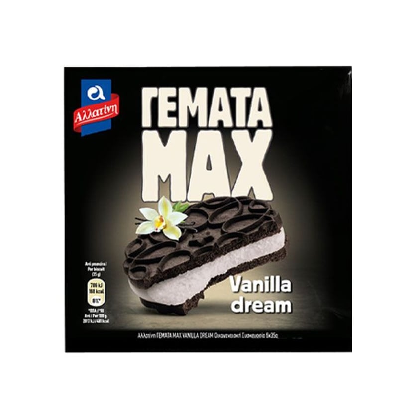 Αλλατίνη Γεμάτα Μπισκότα Max Vanilla Dream 6x35g